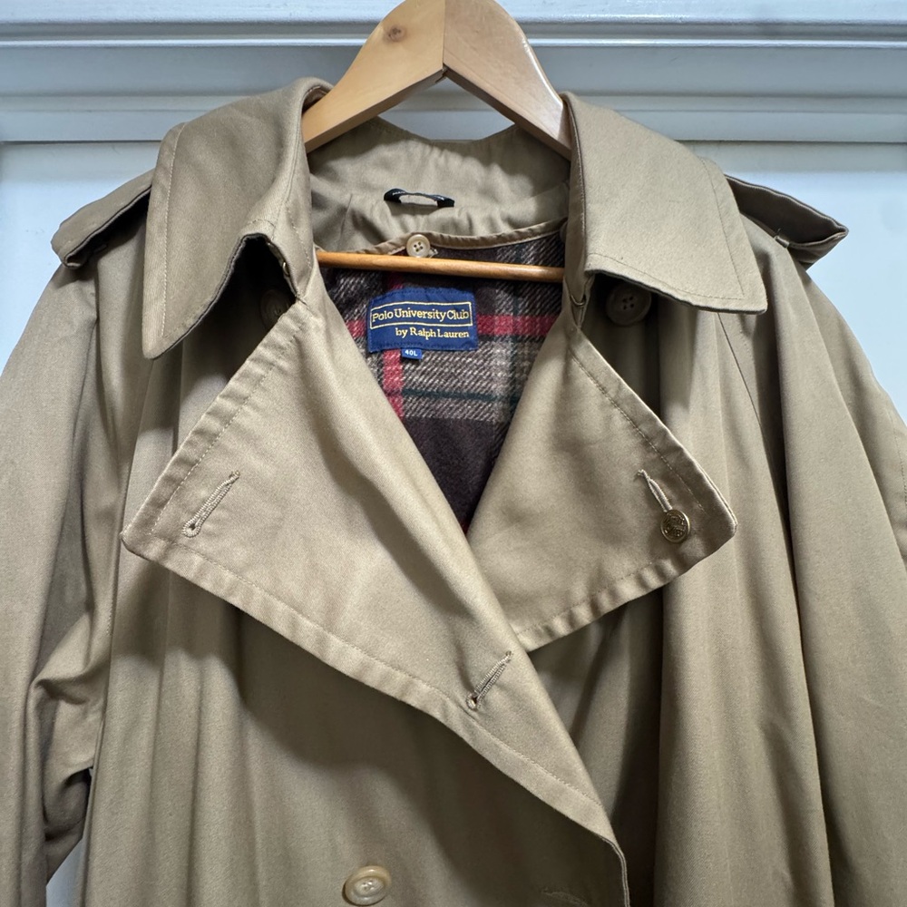 Ralph Lauren Men's Classic Tan Trench Coat